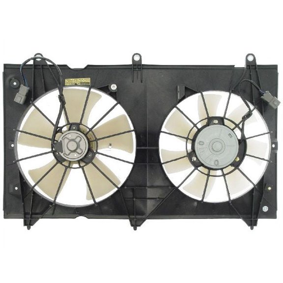 Auxiliary Fan Assembly - Compatible with 2003 - 2007 Honda Accord 2.4L 4-Cylinder 2004 2005 2006