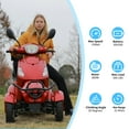 thumbnail image 4 of Xlluproid 800W All Terrain Mobility Scooter for Seniors Adults - 500LBS Capacity 4 Wheel Heavy Duty Handicap Scooter w/Charger Remote,Red, 4 of 10