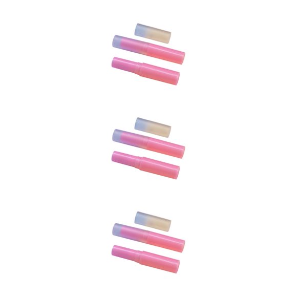 Seitruly 50x tubos de bálsamo labial amplia aplicación para hidratar labios tubo de lápices labiales vacíos tubos de bálsamo labial rosa Type1 NO1