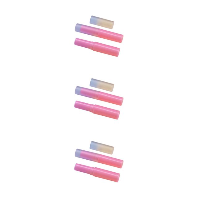 Seitruly 50x tubos de bálsamo labial amplia aplicación para hidratar labios tubo de lápices labiales vacíos tubos de bálsamo labial rosa Type1 NO1