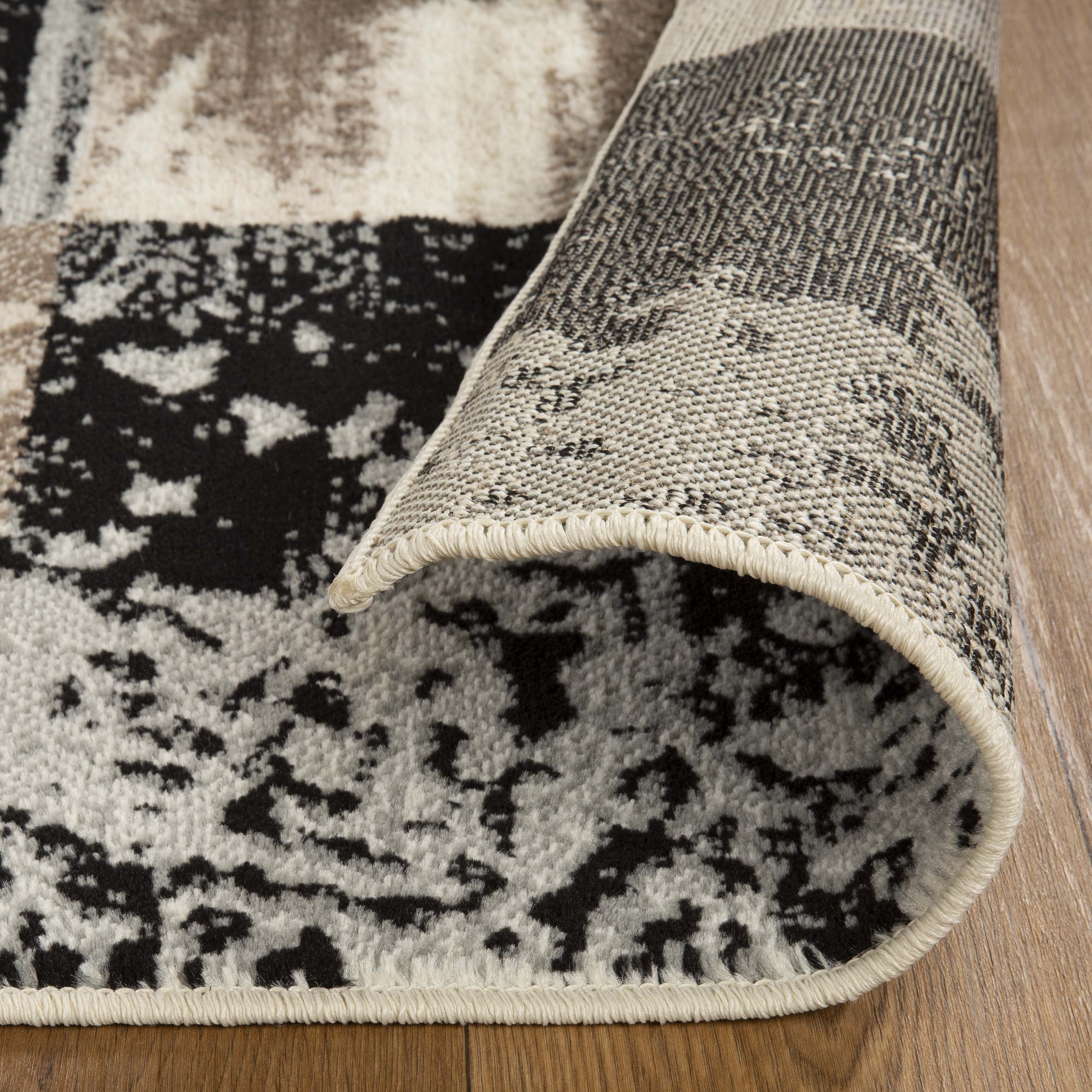 Superior Brentwood 4' x 6' Area Rug, Modern Abstract Rugs for Living Room Bedroom, Beige
