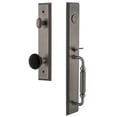 thumbnail image 2 of Grandeur Carre Single Cylinder Handleset with F Grip and Coventry Knob, 2 of 5