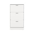 thumbnail image 2 of Wooden Cabinets, Inola High Pull Down Shoe Rack, Shoe Storage, Entryway, Bedroom, White, White Living Room Cabinets,Particle Board Cabinets With Doors, Furniture Primary Living Space Cabinets, 2 of 8