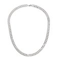 thumbnail image 1 of Fabric Metal Curb Chain Necklace, 1 of 3