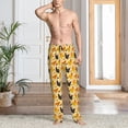 thumbnail image 5 of Uemuo Funny Chicken Pattern Men's Wide Leg Palazzo Lounge Pants with Pockets Light Weight Loose Comfy Casual Pajama Pants-, 5 of 9