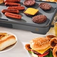 thumbnail image 6 of Beautiful XL Electric Griddle 12" x 22", Non-stick, Oyster Grey by Drew Barrymore, 6 of 11