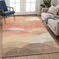 thumbnail image 6 of Addison Rugs Mayfield Premium Machine Washable Transitional Stripes Coral Rectangle Rug, 3' x 5', 6 of 6
