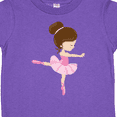 thumbnail image 4 of Inktastic Ballerina, Ballet Girl, Ballet Dance, Brown Hair Girls Toddler T-Shirt, 4 of 5