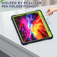 thumbnail image 6 of iPad Pro 12.9 inch 5th Generation 2021 Case,Dteck Shockproof Rubber Hybrid 3-Layer Protection Heavy Duty Case Kickstand Cover Pen Holder Design for iPad Pro 12.9" 5th Gen 2021,Navy+Green, 6 of 6
