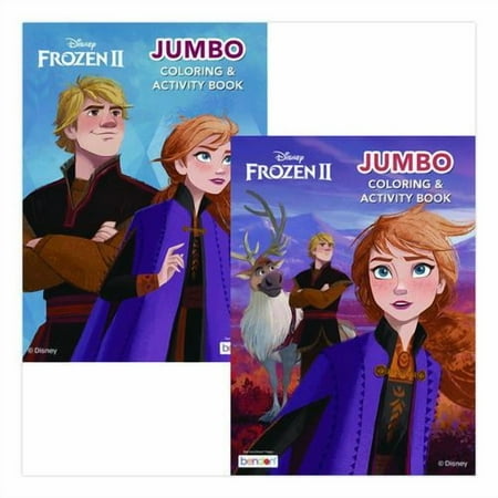 Disney Frozen 2 Jumbo Coloring and Activity Book, Ages 3 and Up, 10.75 x 7.75 Sheets, 64 Pages | Bundle of 2