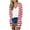 Red, variant on IROINNID Cardigan for Women Open Front Lightweight Long Sleeve Stripe Printed Cardigan Casual Coat Outerwear/ Jacket with Pocket,Orange