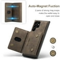 thumbnail image 5 of Magnetic Detachable Wallet Vintage Leather Stand Phone Case for Samsung Galaxy A73 A53 A33 A71 A51 A23 A13 5G 4G Back Cover, Card Holder Bracket Anti-Shock Bumper(Black,A73 5G), 5 of 7