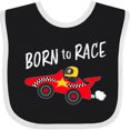 thumbnail image 3 of Inktastic Born to Race Red Race Car Boys or Girls Baby Bib, 3 of 4