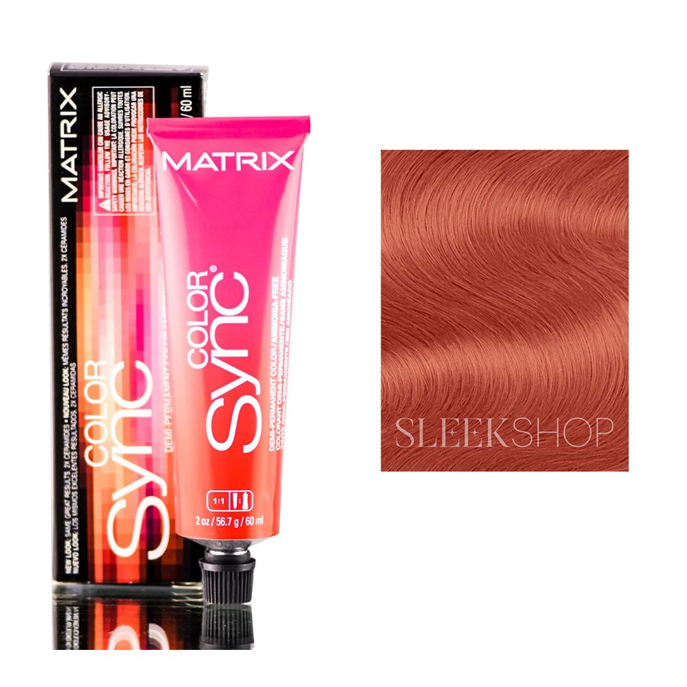 Matrix Matrix Color Sync, Hair Color, DemiPermanent Haircolor 7RR+ Dark Blonde Red Red