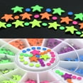 thumbnail image 5 of UDIYO Mixed Color Flat Back Star & Half Round DIY Nail Art Tips Decoration Wheel, 5 of 7