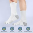 thumbnail image 2 of Athletic Socks Cushion Running Socks Performance Breathable Crew Socks Outdoor, 2 of 6