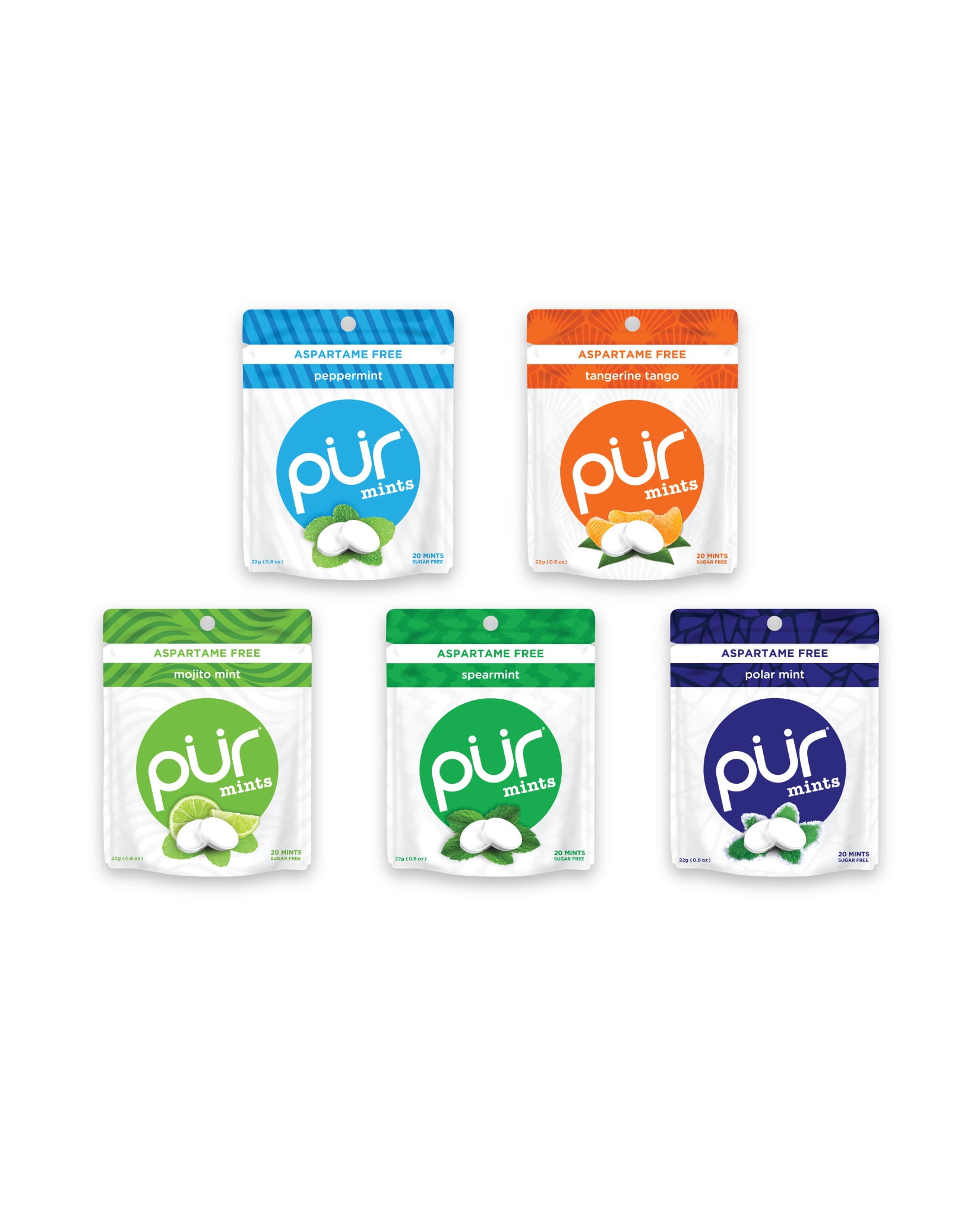 PUR Mints Sugar Free Mints 100 Xylitol Vegan, Aspartame Free