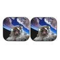 thumbnail image 7 of Haiem Astronaut In Outer Space Windshield Sun Shade: Universal Foldable 2-Piece Car Front Window Sunshade - Blocks Uv Rays, And Reduces Heat,Essential Car Accessory Large, 7 of 7