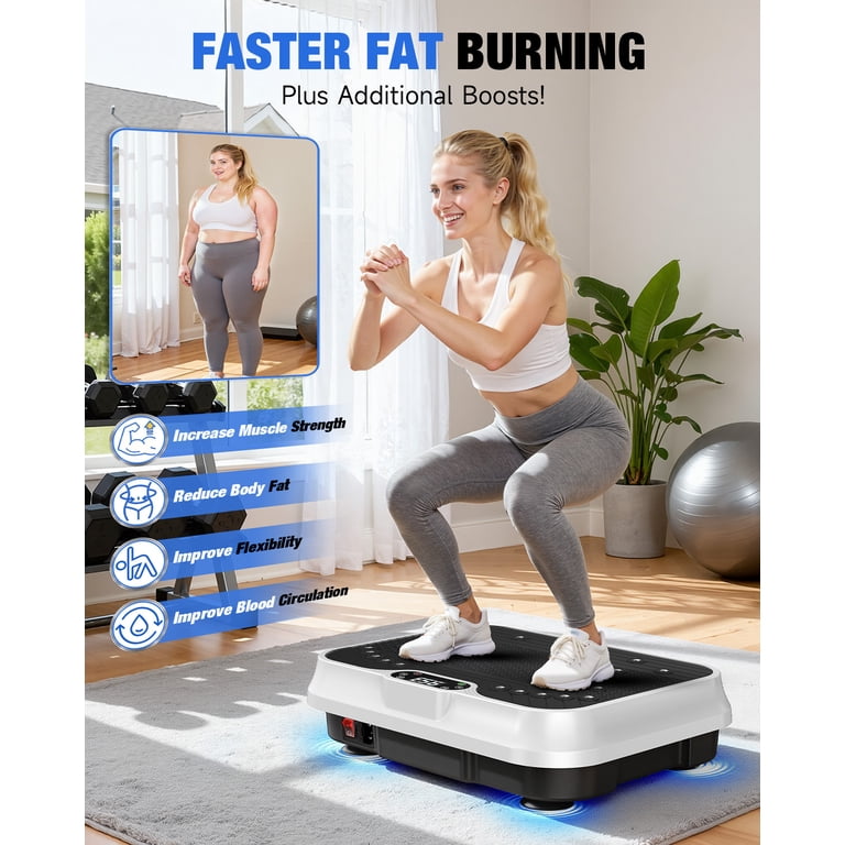 bigzzia Vibration Plate Exercise Machine, Whole Body Workout