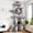 Light Gray, variant on Globlazer 78" Multi-Level Large Cat Tree and Tower Condo for Indoor Cats with Sisal Scratching Posts, Condos, Hammock & Hammock, Dark Gray