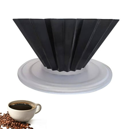 

Fovolat Pour Over Coffee Filter Holder Groove Design Cone Coffee Maker for Slow Drip Transparent Temperature Resistant AS Resin Cone Coffee Filter Cups for Camp Coffee Filters Not Included ingenious