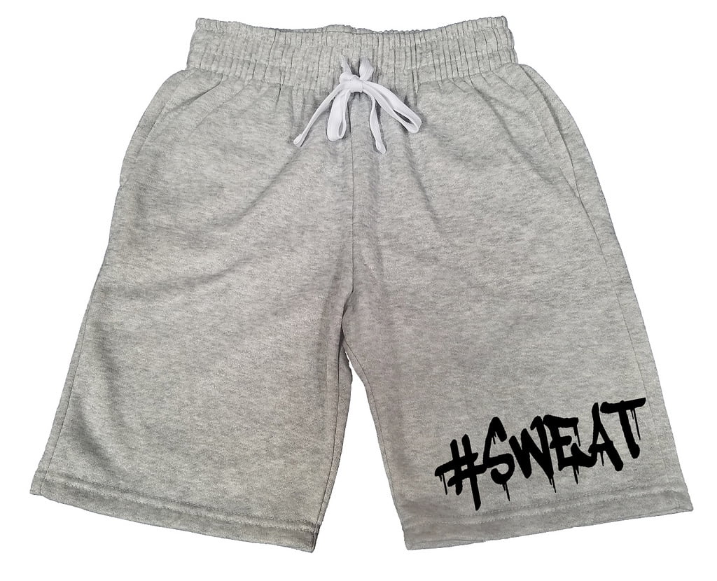 Men's Dripping Sweat V272 Gray Fleece Jogger Sweatpants Gym Shorts XLarge