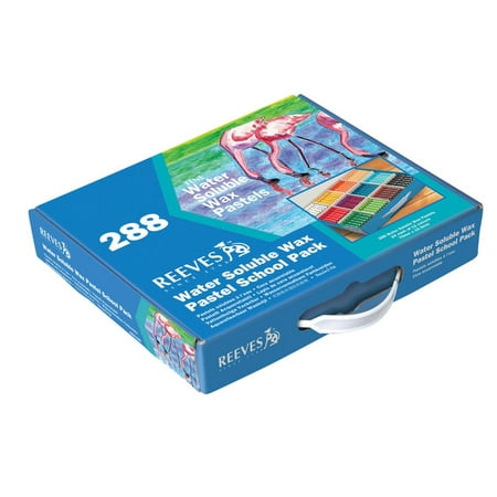 Reeves Water Soluble Wax Pastel School Pack, Assorted Color, Set of 288