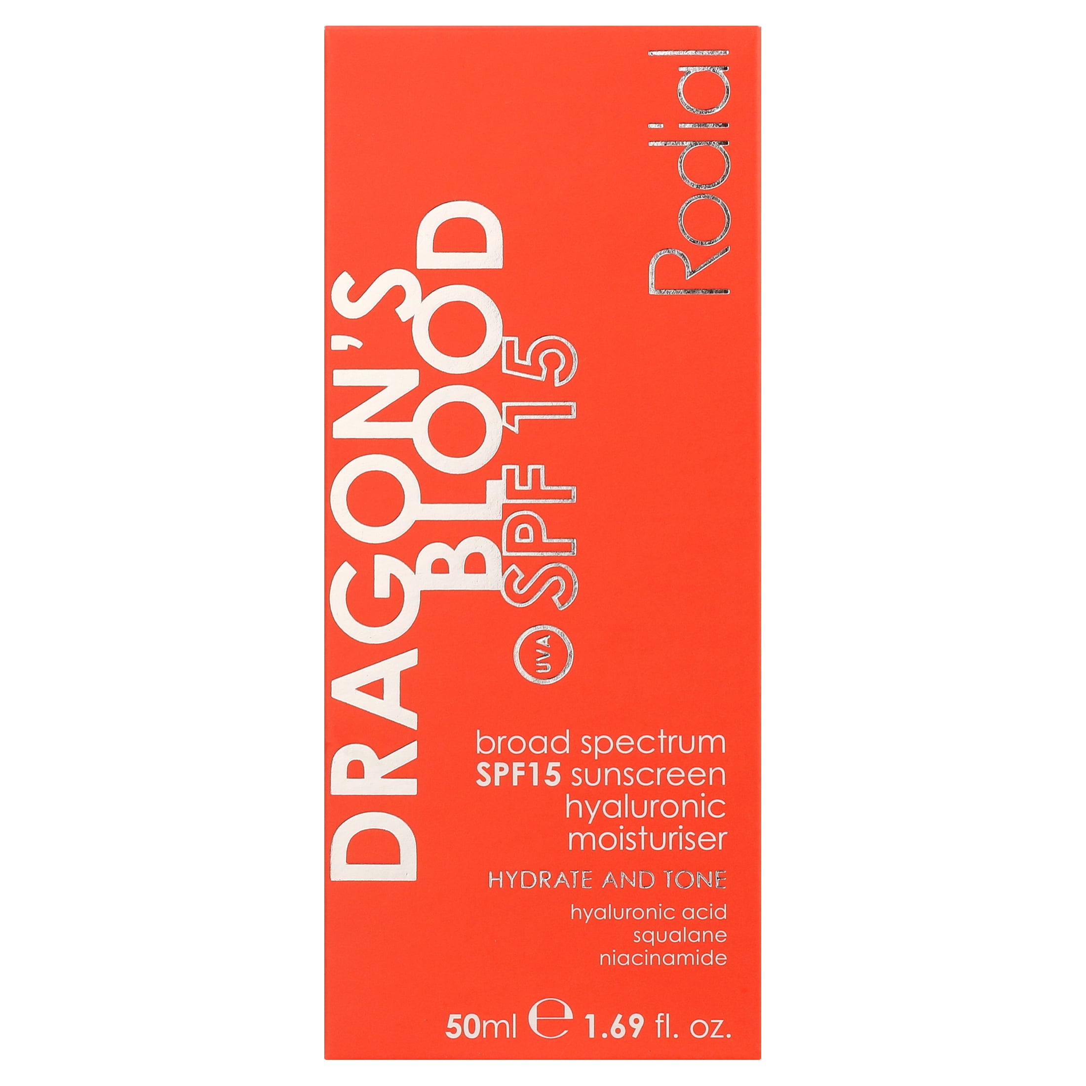 Rodial Dragons Blood Hyaluronic Facial Moisturizer SPF15, 50ml