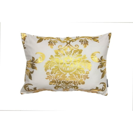 Oliver Kensie Metallic Victorian Decorative Pillow 14 In W X 20