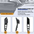 thumbnail image 5 of 7PCS Right Hand Drive RHD For 5 Series F10 F11 Car Interior Door Handle Inner Panel Pull Trim Cover Armrest,3 x Passenger handle 3 x Window lift button 1 x Driver side glass lift switch frame, 5 of 8