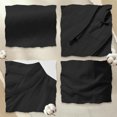 thumbnail image 6 of Men's Linen Shirts Short Sleeve Stand Collar Lace Up T Shirts Casual Lightweight Breathable Relaxed Fit Summer Tees, M, 6 of 7