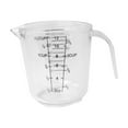 Transparent Heat Resisting Plastic Measuring Jar for Milk and Water