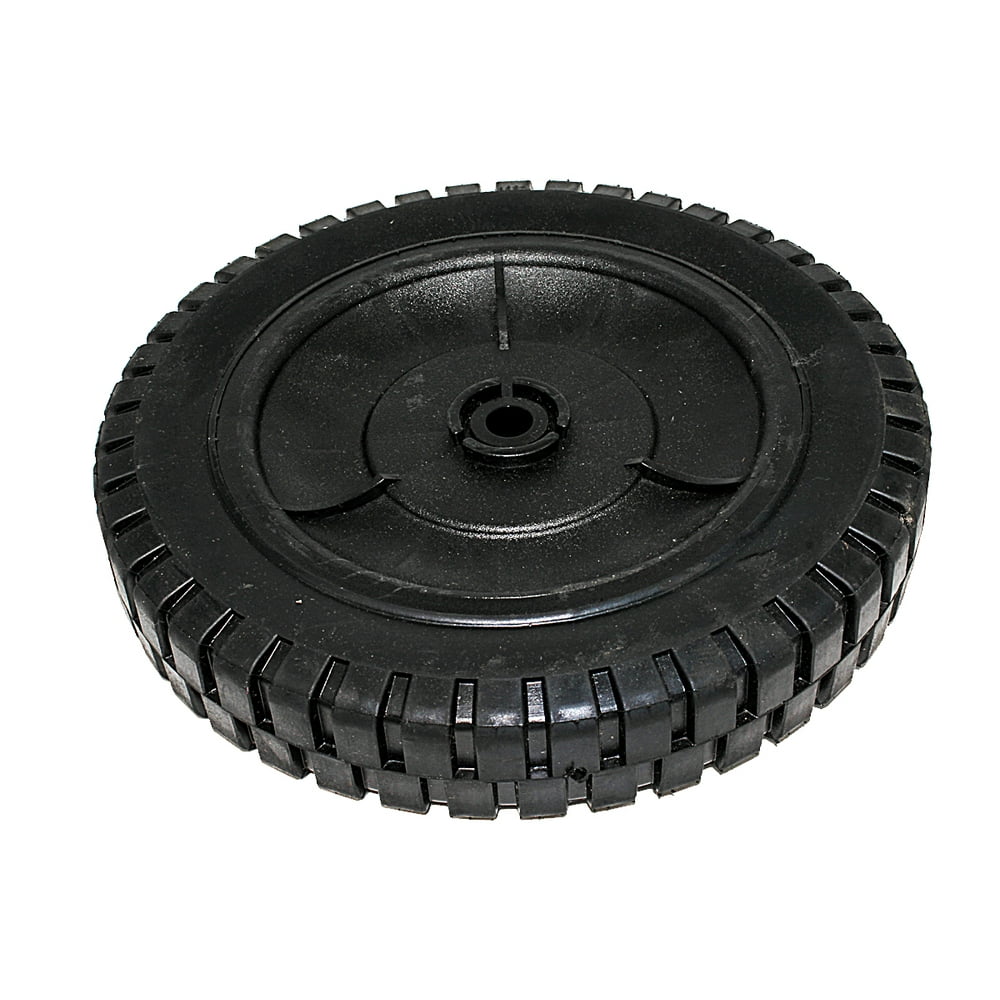 Tire 9" Wheel Plastic 1.5" Wide 1/2" ID Bore Black LMWheelPL9B