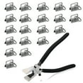 thumbnail image 1 of SPEEDWOX Key Fob Pliers Glass Breaking Pliers with Rubber Tips 20 Pcs 1 Inch Dark Nickel Key Fob Hardware with Keychain Split Rings Webbing Fabric Strapping Wristlet Set, 1 of 5