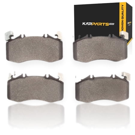 KarParts360 For Mercedes-Benz CLA45 AMG S 2024 2025 2026 Disc Brake Pads | Low Metallic | Electronic Pad Wear Sensor | 91.3 Millimeters / 3.59 Inches Inner Height