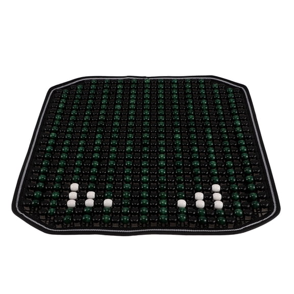 Luxshiny Multi Color Wood Beaded Seat Cushion for Car with Breathable Material and Anti Slip Feature