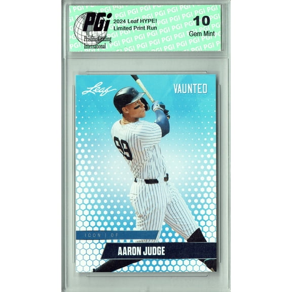 Aaron Judge 2024 Leaf Vaunted #V-21 Only 5k Made Rare Card PGI 10