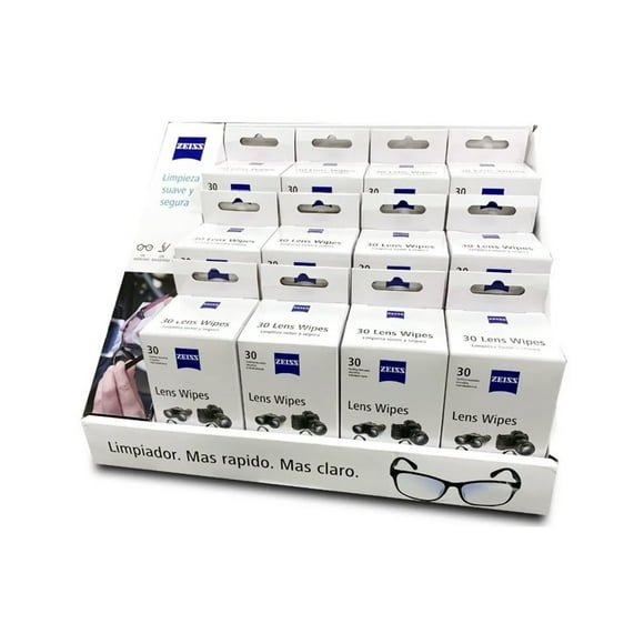 Zeiss Wipes 360pz toallitas humeda Limpieza 12pack Zeiss 360 lens wipes / 12 pack de 30 c/u