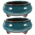 thumbnail image 2 of Pot Glacé Bleu Foncé 2 Pcs 3.1x1.8 Po, 2 of 8