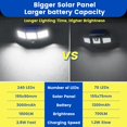 thumbnail image 4 of Luz Solar Exterior AIXPI con 240 LED y Batería de 3000 mAh IP65, 4 of 7