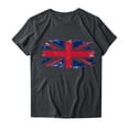 thumbnail image 3 of Tops Cortos para las Mujeres Día de la Independencia Impreso Cuello de la Tripulación Tee, Casual Y Elegante Cuello Redondo Tops para las Mujeres, 3 of 3