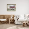 thumbnail image 2 of Stupell Red Barn Floral Wagon Meadow Landscape Painting Gold Floater Framed Art Print Wall Art, 2 of 6