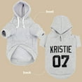 thumbnail image 2 of Pet Artist Pet Dog Hoodie Clothes Custom Personalized Name Number ID Warm Sweatshirt XS-5XL, 2 of 13