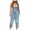 Light Blue, variant on Womens Casual Baggy Denim Jean Overalls Loose Bib Dungarees Harem Romper Jumpsuit Cropped Pants with Pocket Casual Wide Leg Overall Playsuits