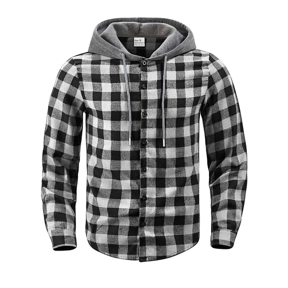 Fashion Streetwear Men's Winter Comfy waffle Casual Suit Long-sleeved Shirt Mens Vacation Outwear