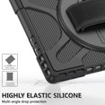thumbnail image 6 of Armor Case Designed for Microsoft Surface Pro 9 Case, with Hand Strap Heavy Duty Protection Kickstand Shockproof Military Drop Tested Rugged Case for Surface Pro 9 2022 Release - Black, 6 of 12