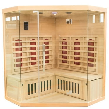 Far Infrared Miracle Sauna - Spacious 4 Person Corner Sauna
