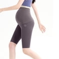 thumbnail image 6 of WMTBSRSW Women's Maternity Shorts Pregnancy Underwear Shhort Leggings Over The Belly Seamless & Supportive Over Bump Purple Medium, 6 of 6
