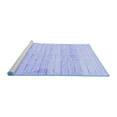 thumbnail image 2 of Ahgly Company Machine Washable Indoor Square Abstract Blue Contemporary Area Rugs, 7' Square, 2 of 4