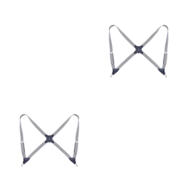 Minnieouse Poliéster Unisex Brace Reemplazo Coreano Universal Adultos Portable Ajustable Elástico Back Braces con 2 Clips Type6 NO6